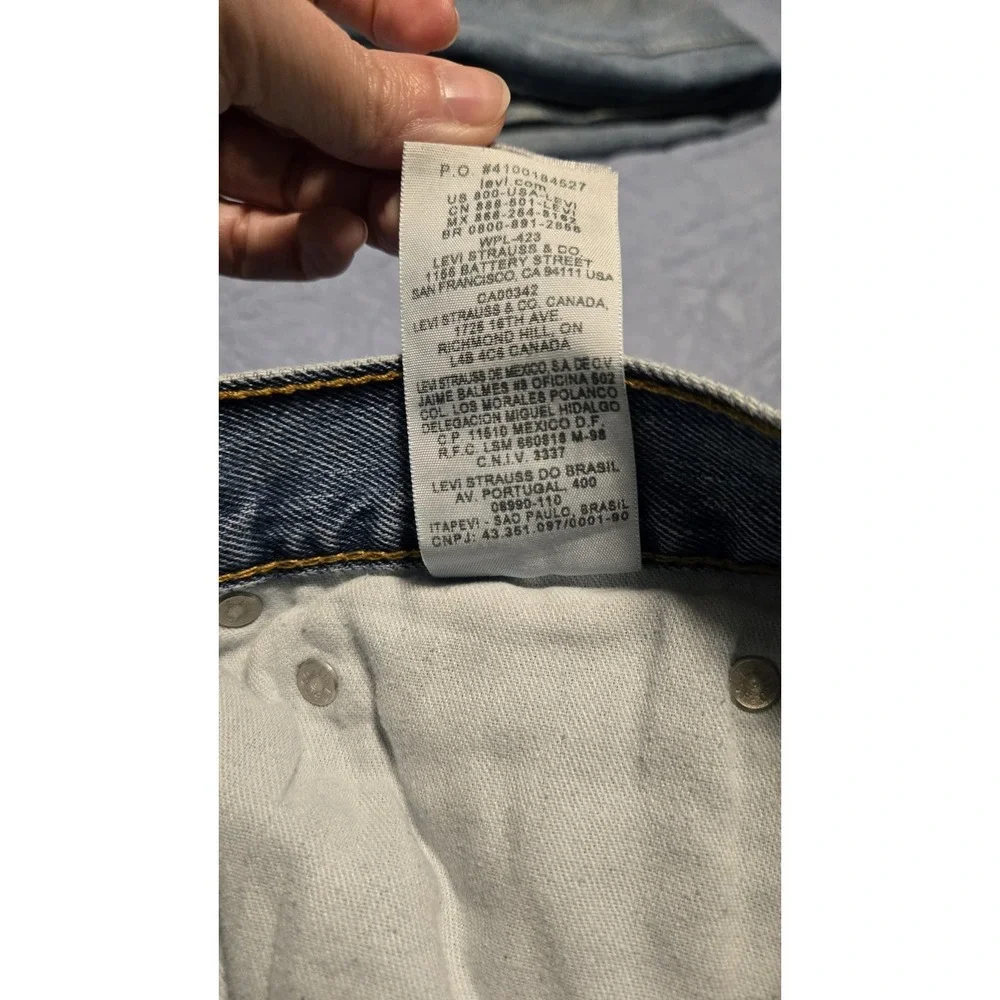 Levis 550 Mens Jeans 36x36 Relaxed Fit Light Wash Denim Classic Workwear
